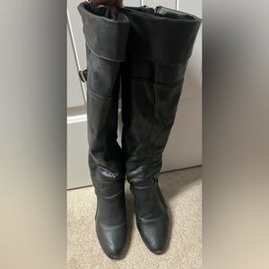 JustFab Black tall Heeled Boots